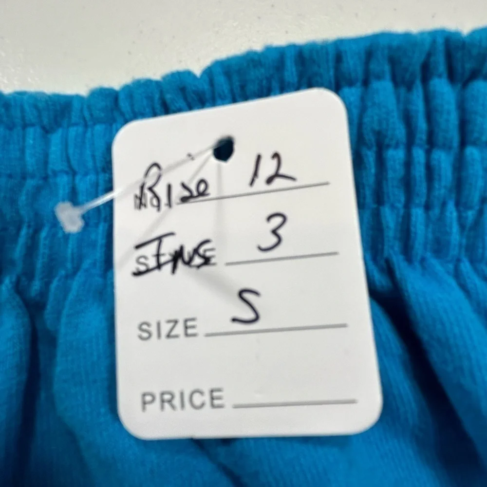 D15.9. Soffe Women’s Sz S shorts, teal color. - Picture 2 of 4